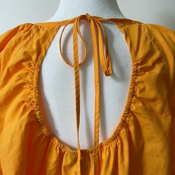 Banana Republic Orange Cotton relaxed fit dress size Medium Minimalist - Picture 5 of 8